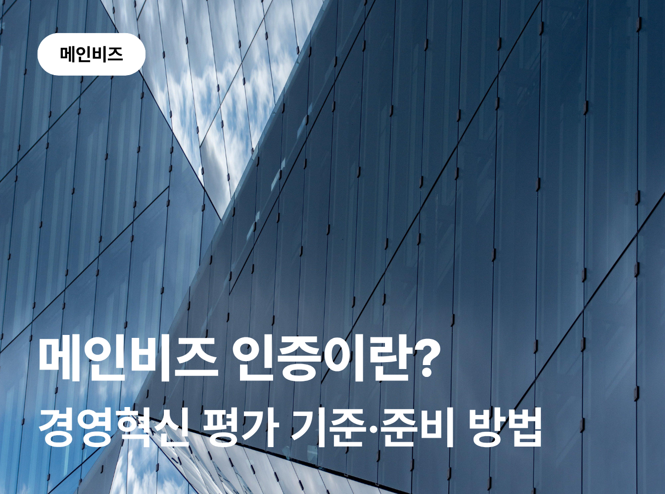 메인비즈 인증이란? 경영혁신 평가 기준과 준비 방법