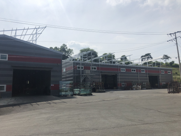SPS-KFGIA 002-1799 가스주입단열유리 단체표준 인증 우신복층유리(주) 공장 전경