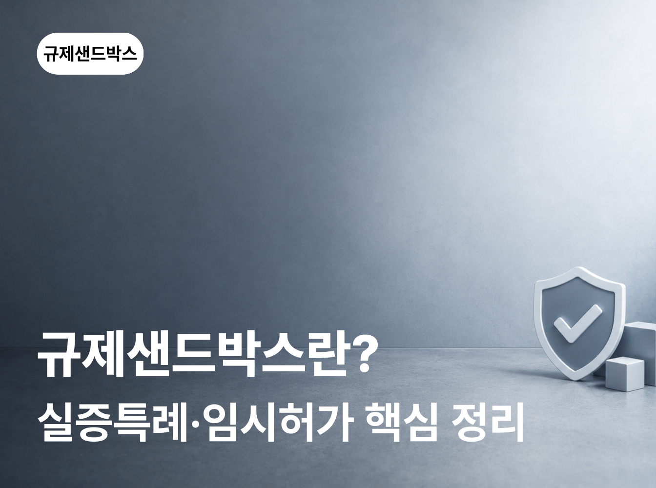 규제샌드박스란? 실증특례·임시허가 제도
