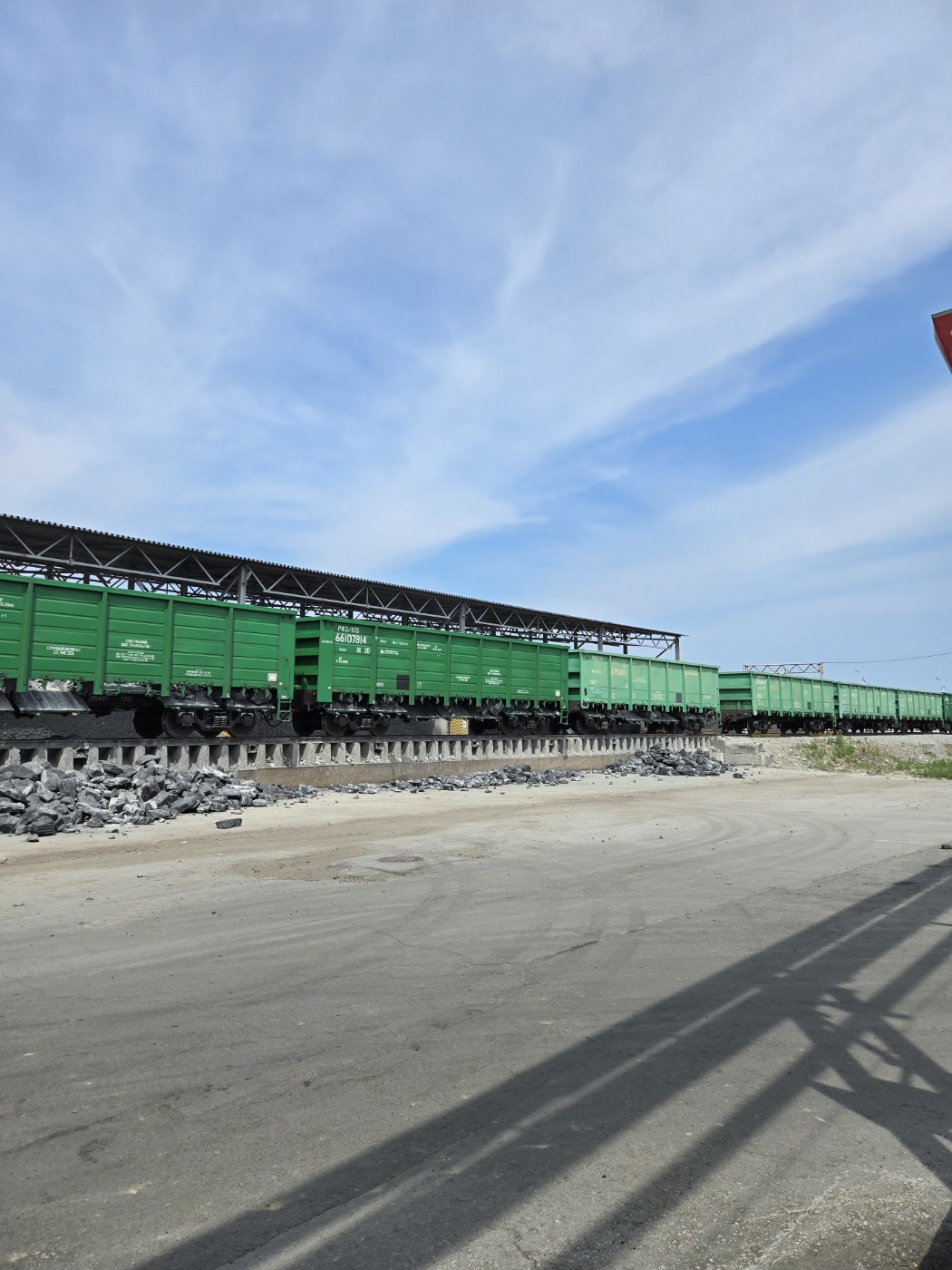 Freight Train for Transporting Materials